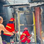 Damkar Kukar Berhasil Tangani Kebakaran 1 Kios di Kelurahan Sanga-Sanga Dalam