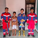 Disdamkar Kukar Berhasil Evakuasi Ular Piton di Permukiman Warga Tenggarong