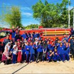 Berikan Kenangan Indah Kelulusan, Pos Sektor Damkar Sanga Sanga Kembali Gelar Penyiraman Massal bagi Siswa Sekolah