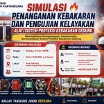 Tingkatkan Kesiapsiagaan Bencana, Disdamkarmatan Kukar Gelar Simulasi dan Uji Coba Proteksi Kebakaran di Gedung B Kantor Bupati