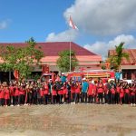 Meriahkan Perpisahan Sekolah, Pos Sektor Damkar Matan Sanga Sanga Berikan Layanan Penyiraman Kegembiraan bagi Siswa