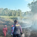 Kebakaran Lahan Seluas 4 Hektare di Sanga Sanga Berhasil Dikendalikan Tim Gabungan