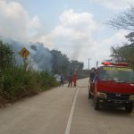 Kebakaran Lahan di Poros Jonggon, Loa Kulu, Ditangani Damkar dan Redkar