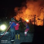 Karhutla Dekat Permukiman di Tanjung Limau Muara Badak, 17 Personel Damkar Diterjunkan